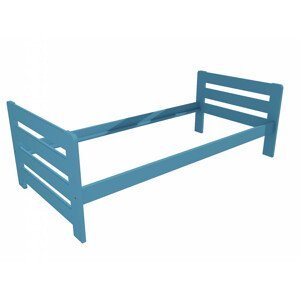 Jednolůžková postel VMK002E (Rozměr: 90 x 200 cm, Barva dřeva: barva modrá)
