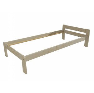 Jednolůžková postel VMK003A (Rozměr: 90 x 200 cm, Barva dřeva: surové dřevo)