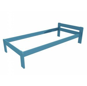 Jednolůžková postel VMK003A (Rozměr: 90 x 200 cm, Barva dřeva: barva modrá)