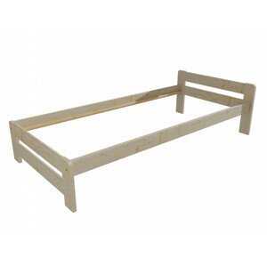Jednolůžková postel VMK003B (Rozměr: 90 x 200 cm, Barva dřeva: surové dřevo)
