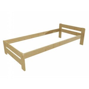 Jednolůžková postel VMK003B (Rozměr: 90 x 200 cm, Barva dřeva: bezbarvý lak)