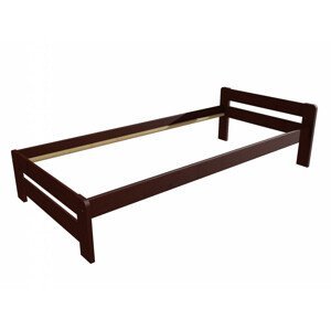 Jednolůžková postel VMK003B (Rozměr: 100 x 200 cm, Barva dřeva: moření ořech)