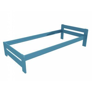 Jednolůžková postel VMK003B (Rozměr: 90 x 200 cm, Barva dřeva: barva modrá)