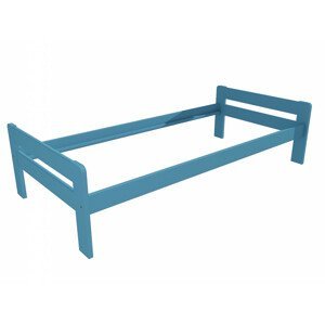 Jednolůžková postel VMK003C (Rozměr: 90 x 200 cm, Barva dřeva: barva modrá)
