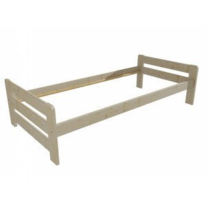Jednolůžková postel VMK003D (Rozměr: 90 x 200 cm, Barva dřeva: surové dřevo)