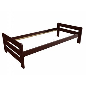 Jednolůžková postel VMK003D (Rozměr: 90 x 200 cm, Barva dřeva: moření ořech)