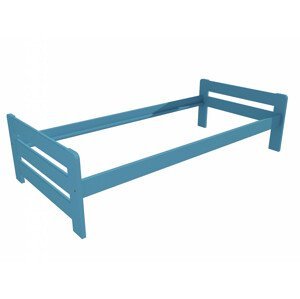 Jednolůžková postel VMK003D (Rozměr: 100 x 200 cm, Barva dřeva: barva modrá)