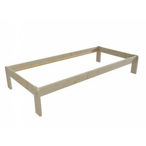 Jednolůžková postel VMK004A (Rozměr: 100 x 200 cm, Barva dřeva: surové dřevo)