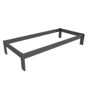 Jednolůžková postel VMK004A (Rozměr: 90 x 200 cm, Barva dřeva: barva šedá)