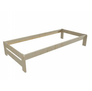Jednolůžková postel VMK004B (Rozměr: 90 x 200 cm, Barva dřeva: surové dřevo)