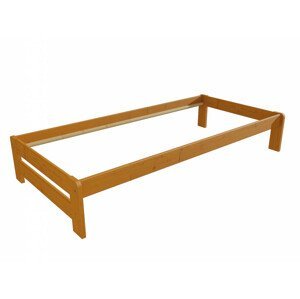 Jednolůžková postel VMK004B (Rozměr: 90 x 200 cm, Barva dřeva: moření olše)