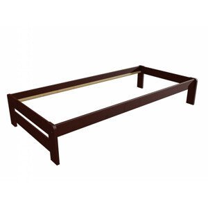 Jednolůžková postel VMK004B (Rozměr: 90 x 200 cm, Barva dřeva: moření ořech)