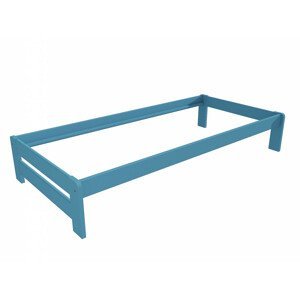 Jednolůžková postel VMK004B (Rozměr: 90 x 200 cm, Barva dřeva: barva modrá)