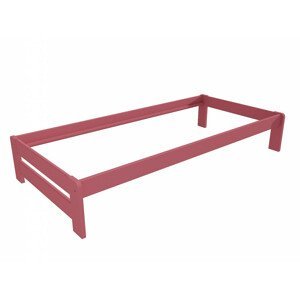 Jednolůžková postel VMK004B (Rozměr: 90 x 200 cm, Barva dřeva: barva růžová)