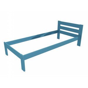 Jednolůžková postel VMK005A (Rozměr: 80 x 200 cm, Barva dřeva: barva modrá)