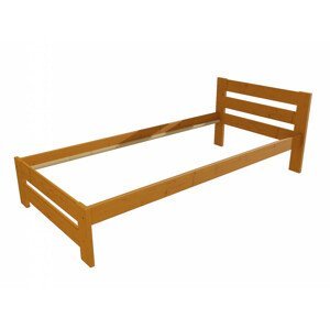 Jednolůžková postel VMK005B (Rozměr: 100 x 200 cm, Barva dřeva: moření olše)
