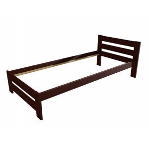 Jednolůžková postel VMK005B (Rozměr: 90 x 200 cm, Barva dřeva: moření ořech)