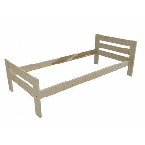 Jednolůžková postel VMK005C (Rozměr: 90 x 200 cm, Barva dřeva: surové dřevo)