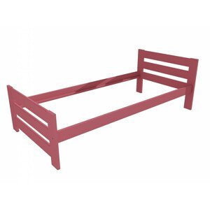 Jednolůžková postel VMK005D (Rozměr: 90 x 200 cm, Barva dřeva: barva růžová)