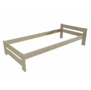 Jednolůžková postel VMK006B (Rozměr: 90 x 200 cm, Barva dřeva: surové dřevo)