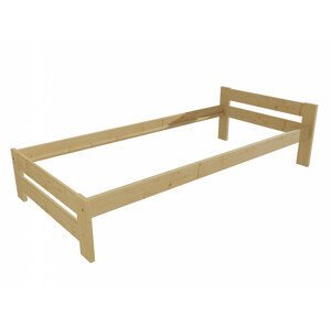 Jednolůžková postel VMK006B (Rozměr: 90 x 200 cm, Barva dřeva: bezbarvý lak)