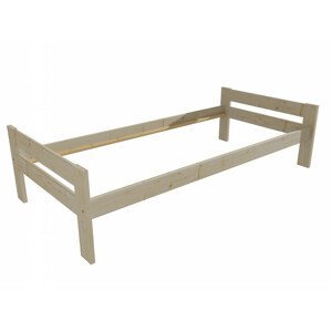 Jednolůžková postel VMK006C (Rozměr: 80 x 200 cm, Barva dřeva: surové dřevo)