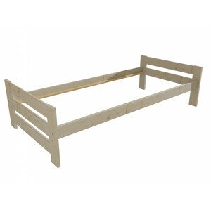 Jednolůžková postel VMK006D (Rozměr: 90 x 200 cm, Barva dřeva: surové dřevo)