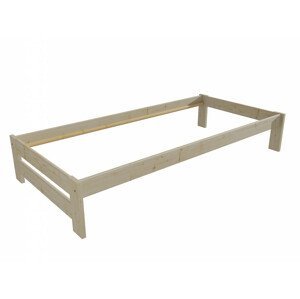 Jednolůžková postel VMK007B (Rozměr: 90 x 200 cm, Barva dřeva: surové dřevo)