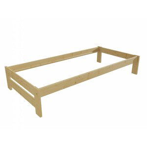 Jednolůžková postel VMK007B (Rozměr: 90 x 200 cm, Barva dřeva: bezbarvý lak)