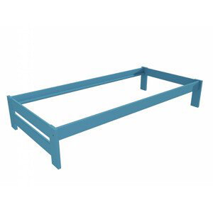 Jednolůžková postel VMK007B (Rozměr: 90 x 200 cm, Barva dřeva: barva modrá)