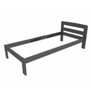 Jednolůžková postel VMK008A (Rozměr: 90 x 200 cm, Barva dřeva: barva šedá)
