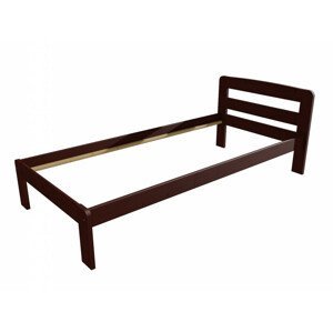 Jednolůžková postel VMK008A (Rozměr: 100 x 200 cm, Barva dřeva: moření ořech)
