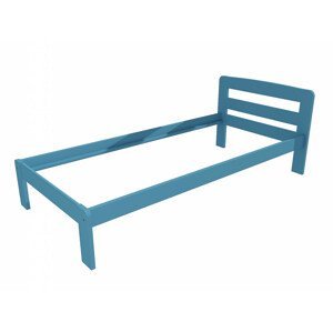Jednolůžková postel VMK008A (Rozměr: 100 x 200 cm, Barva dřeva: barva modrá)