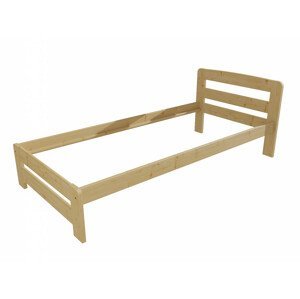 Jednolůžková postel VMK008B (Rozměr: 100 x 200 cm, Barva dřeva: bezbarvý lak)