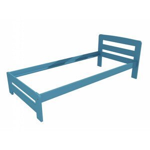 Jednolůžková postel VMK008B (Rozměr: 100 x 200 cm, Barva dřeva: barva modrá)