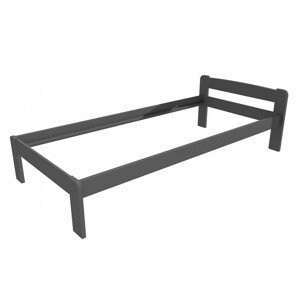 Jednolůžková postel VMK009A (Rozměr: 100 x 200 cm, Barva dřeva: barva šedá)