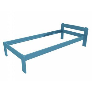 Jednolůžková postel VMK009A (Rozměr: 90 x 200 cm, Barva dřeva: barva modrá)