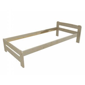 Jednolůžková postel VMK009B (Rozměr: 90 x 200 cm, Barva dřeva: surové dřevo)