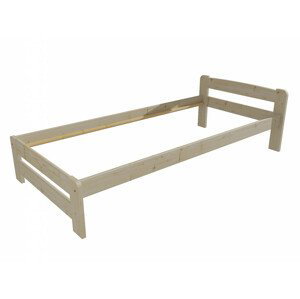 Jednolůžková postel VMK009B (Rozměr: 100 x 200 cm, Barva dřeva: surové dřevo)
