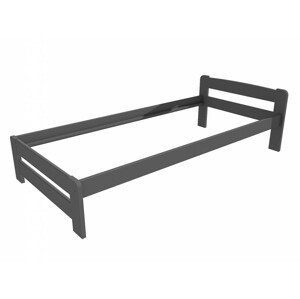 Jednolůžková postel VMK009B (Rozměr: 100 x 200 cm, Barva dřeva: barva šedá)