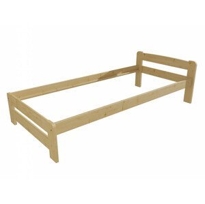 Jednolůžková postel VMK009B (Rozměr: 90 x 200 cm, Barva dřeva: bezbarvý lak)