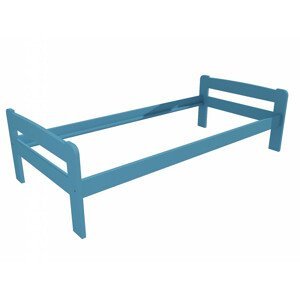 Jednolůžková postel VMK009C (Rozměr: 90 x 200 cm, Barva dřeva: barva modrá)