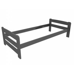 Jednolůžková postel VMK009D (Rozměr: 100 x 200 cm, Barva dřeva: barva šedá)
