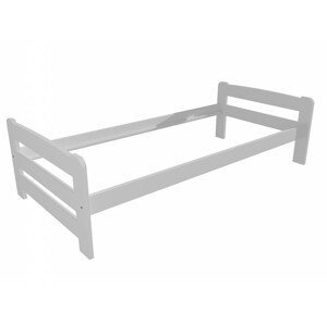 Jednolůžková postel VMK009D (Rozměr: 90 x 200 cm, Barva dřeva: barva bílá)