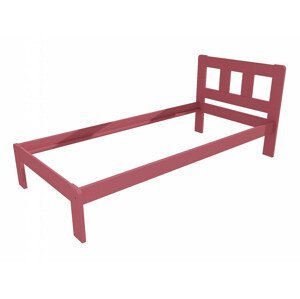 Jednolůžková postel VMK010A (Rozměr: 90 x 200 cm, Barva dřeva: barva růžová)