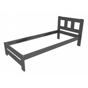 Jednolůžková postel VMK010B (Rozměr: 90 x 200 cm, Barva dřeva: barva šedá)