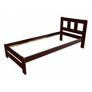 Jednolůžková postel VMK010B (Rozměr: 90 x 200 cm, Barva dřeva: moření ořech)