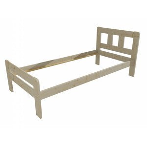 Jednolůžková postel VMK010C (Rozměr: 80 x 200 cm, Barva dřeva: surové dřevo)