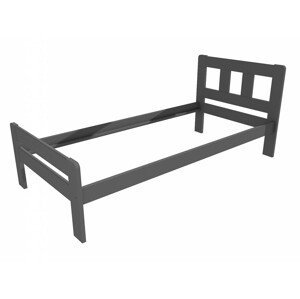 Jednolůžková postel VMK010C (Rozměr: 90 x 200 cm, Barva dřeva: barva šedá)
