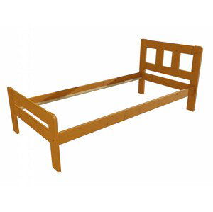 Jednolůžková postel VMK010C (Rozměr: 90 x 200 cm, Barva dřeva: moření olše)